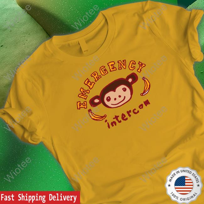 Monkey Shirts Emergency Intercom Merch Monkey Tee Shirt