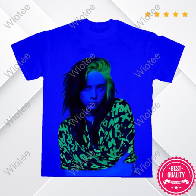 Official Billie Eilish Clothing Shop Store Blue Photo Shirts Billieeilish Merch