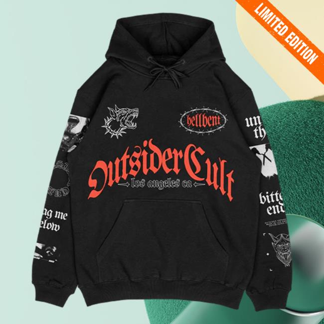 Official Outsider Apparel Merch Hellbent Los Angeles Ca Sweatshirt Outsider Cult