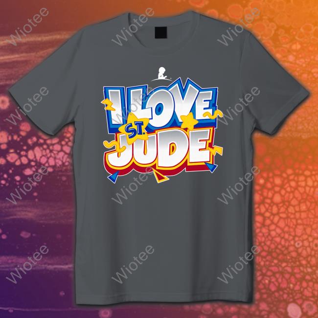 Official St Jude Merchandise I Love St Jude Cartoon T-Shirt I Love St Jude Cartoon Shirt
