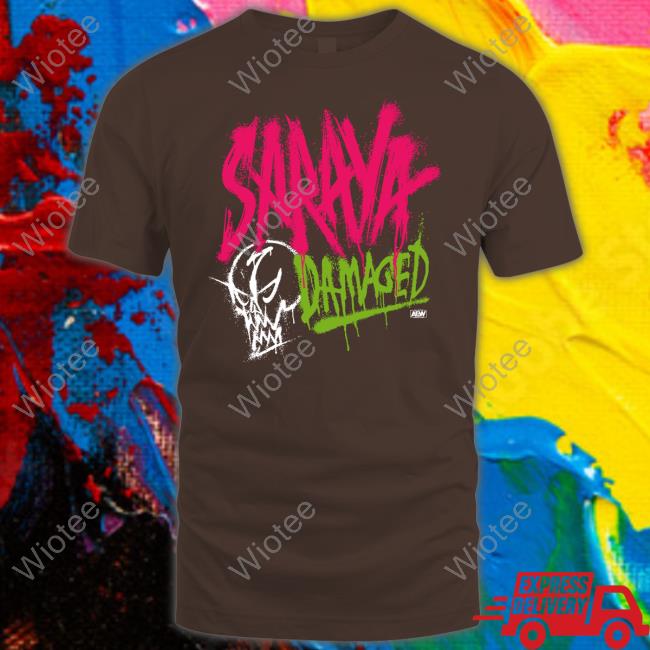 Aew Saraya Damaged Hoodie Saraya Damaged Shirt