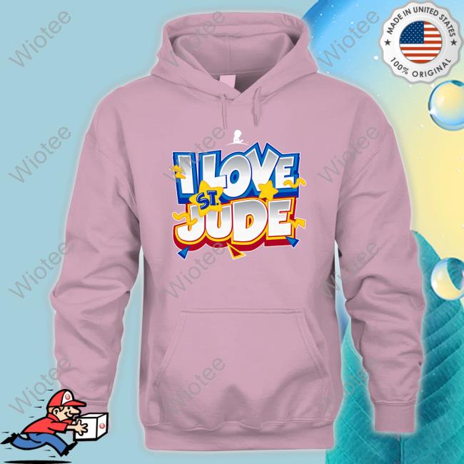 Official St Jude Merchandise I Love St Jude Cartoon T-Shirt I Love St Jude Cartoon Sweatshirt