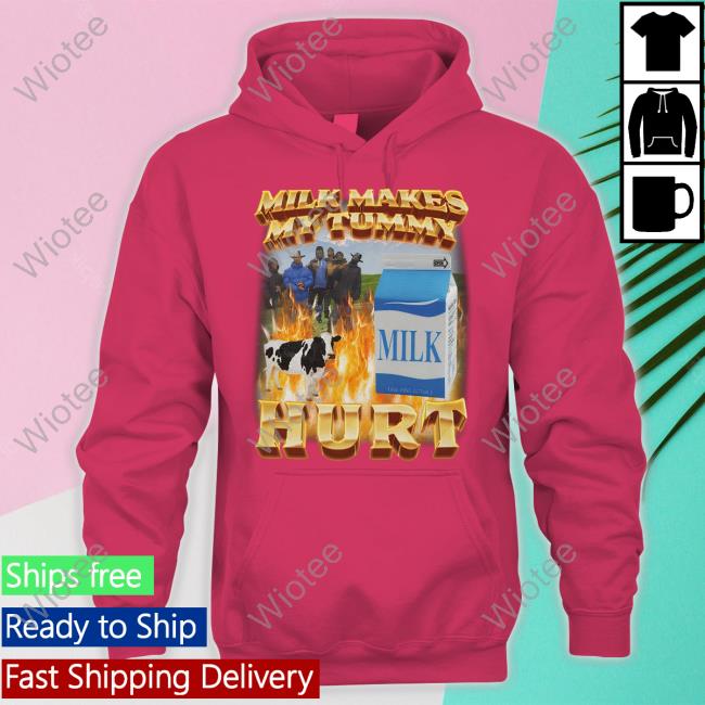 Derek Guy Milk Makes My Tummy Hurt T Shirt Migue