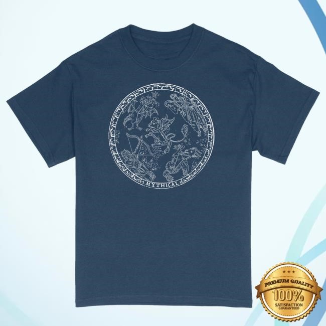 Official Mythical Merch Store Shop Mythical Constellations Glow-In-The-Dark Tshirt (Navy) Official Mythical Merch Store Shop Mythical Constellations Glow-In-The-Dark Essential T Shirt (Navy)