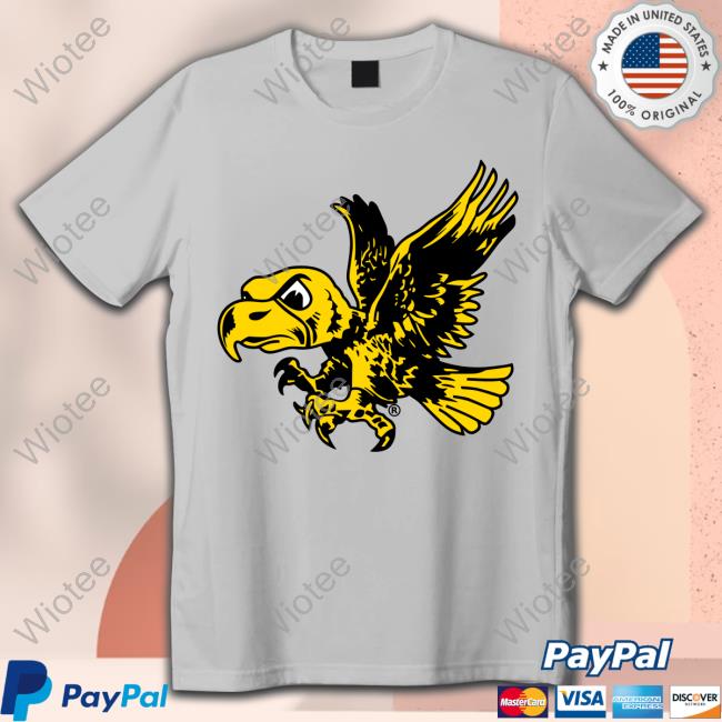 University Of Iowa Wall Decals Iowa Old School Flying Herky T Shirt