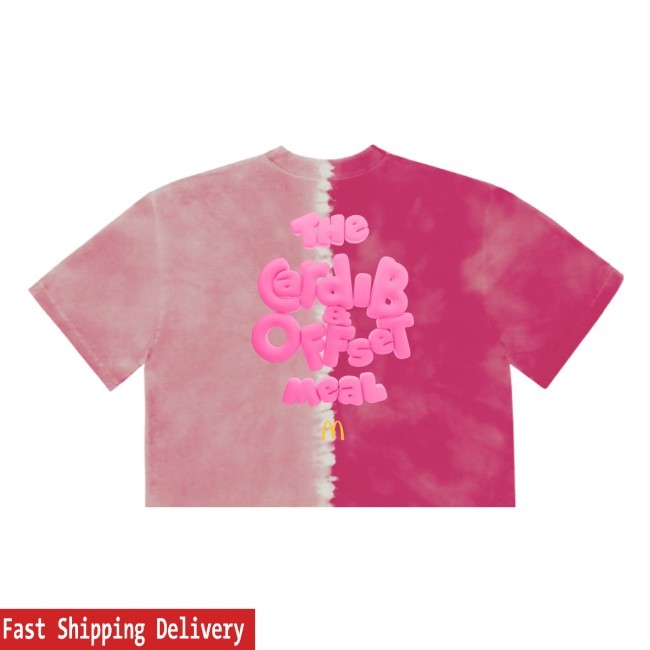 Official Superstars Tie Dye Cropped New Tee - Cardib Offset