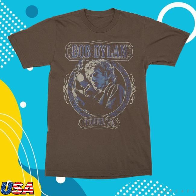 Official Bob Dylan Merch Store Tour '74 New Shirt Bob Dylan Tour '74 New Tee Bob Dylan