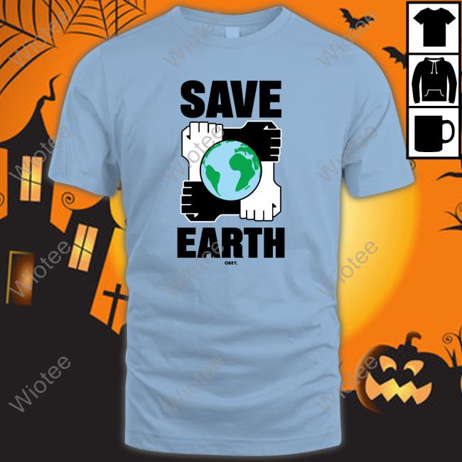 Dogfish Menswear OBEY Save Earth Long Sleeve Tee