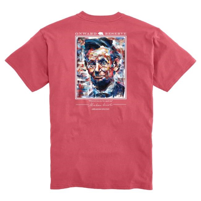 Abraham Lincoln Onward Reserve Graphic Tee Vintage Wash Lincoln Tee Onward Reserve