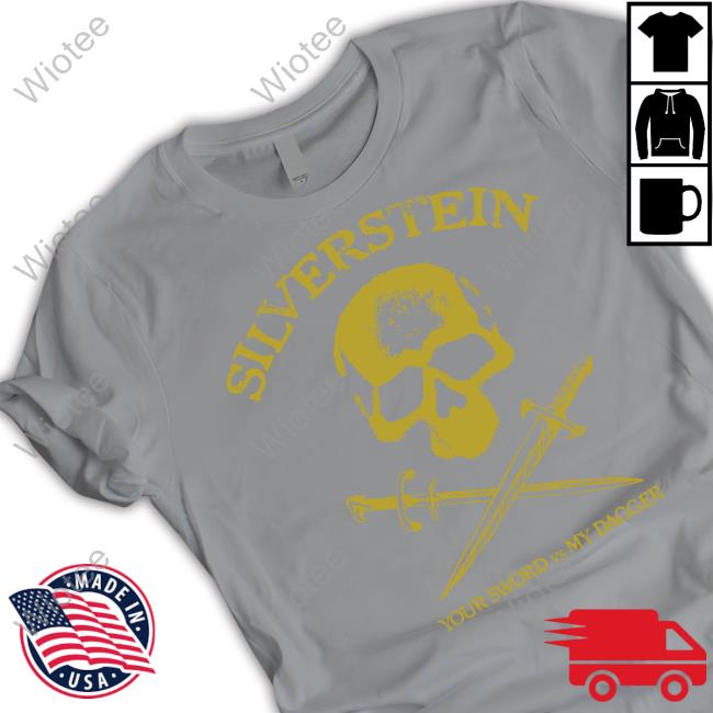 Silverstein Dagger Throwback Skull Shirt Dagger Throwback Skull Silverstein Your Sword Vs My Dagger Shirt