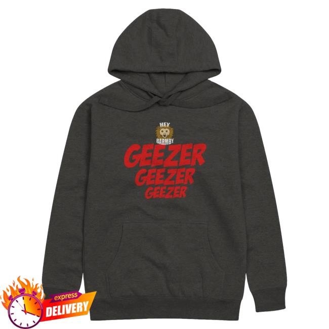 Official Heybarmby Geezer Barmby Hoodie Official Heybarmby Geezer Barmby Hooded Sweatshirt