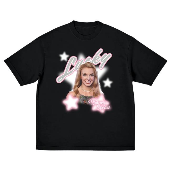 Official Britney Spears Merch Store Britney Spears Lucky Star Black New Shirt BritneySpears