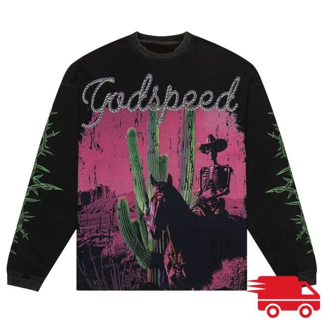 Official Godspeed New York Clothing Shop WestworldLong Sleeve Hot Shirt (Black Wash) Official Godspeed New York Clothing Shop WestworldLong Sleeve (Black Wash)