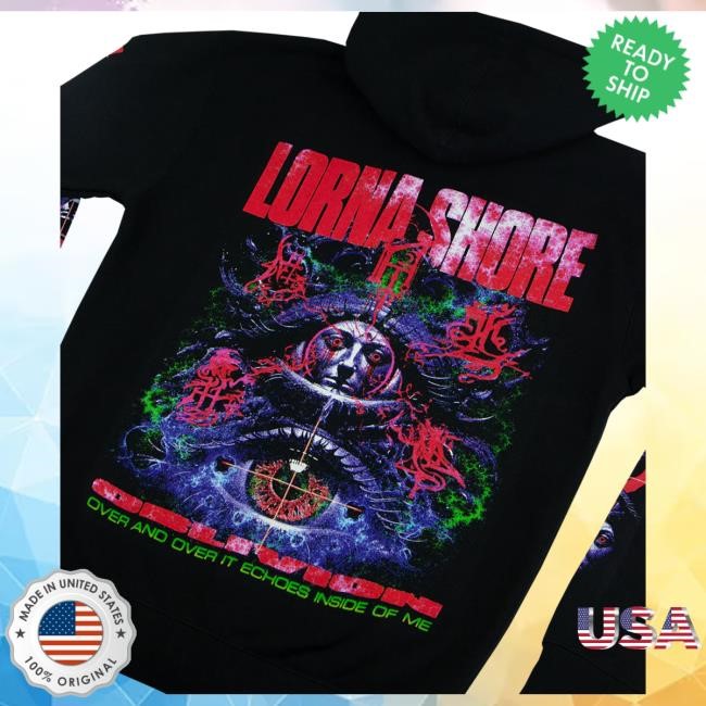 Lorna Shore Space Zip Hooded Sweatshirt Lorna Shore Official Merch Store Lorna Shore Space Zip Popover Hoodie Lorna Shore Official Merch Store