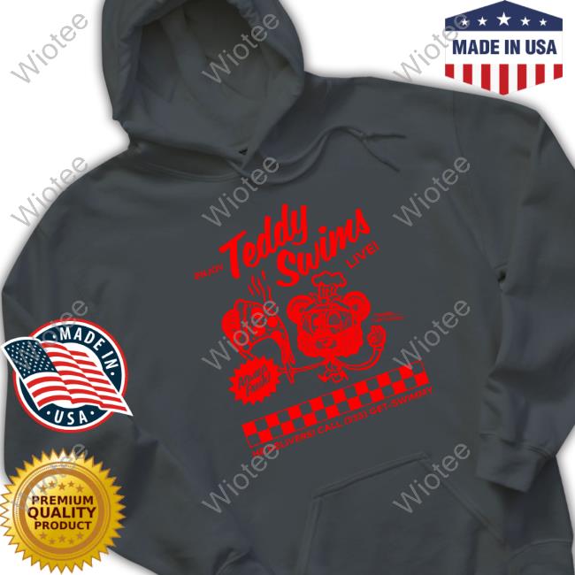 Official Teddy Swims Merch Swimmy Pizza Enjoy Teddy Swims Live Hoodie Official Swimmy Pizza Enjoy Teddy Swims Live Hooded