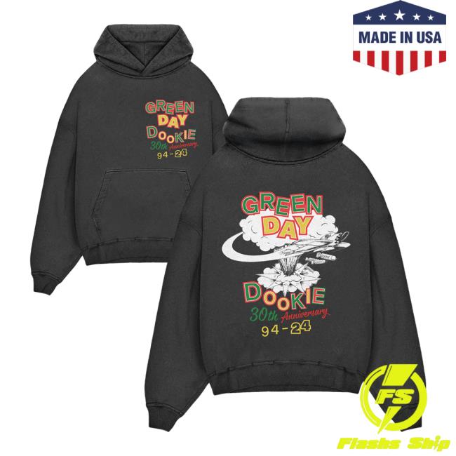 Official Green Day Merch Store Shop Green Day Dookie 30Th Explosion Pullover Hoodie GreenDay