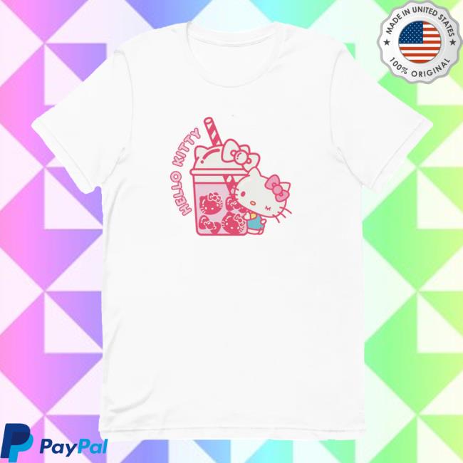 Sanrio Merch Store Hello Kitty Bubble Tea T Shirt Sanrio Clothing Shop Official Apparel