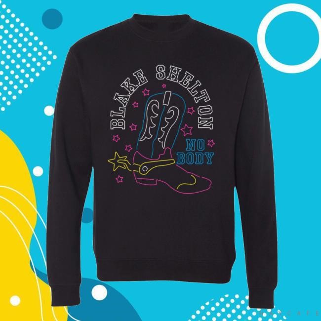 Apparel Blake Shelton | Official Store Blake Shelton No Body Crewneck Sweatshirt Apparel Blake Shelton | Official Store Blake Shelton No Body Sweatshirt