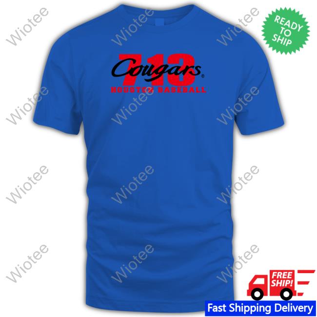Official 713 Cougars Houston Baseball T Shirt