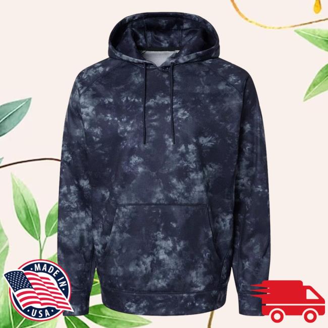 Official Kohls Apparel Clothing Store Shop Merch Burnside Performance Raglan Pullover Hoodie Navy Tie Dye