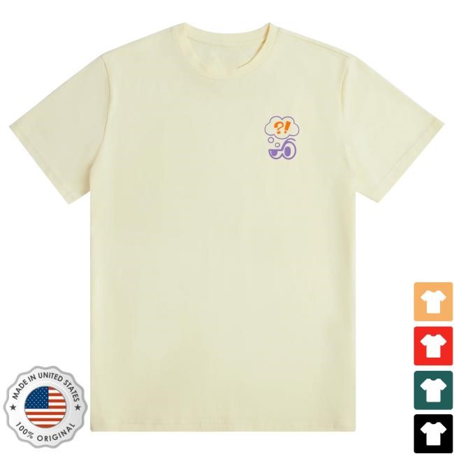 Official Clooless Merch Core Bubble Brain Hot Shirt - Cream