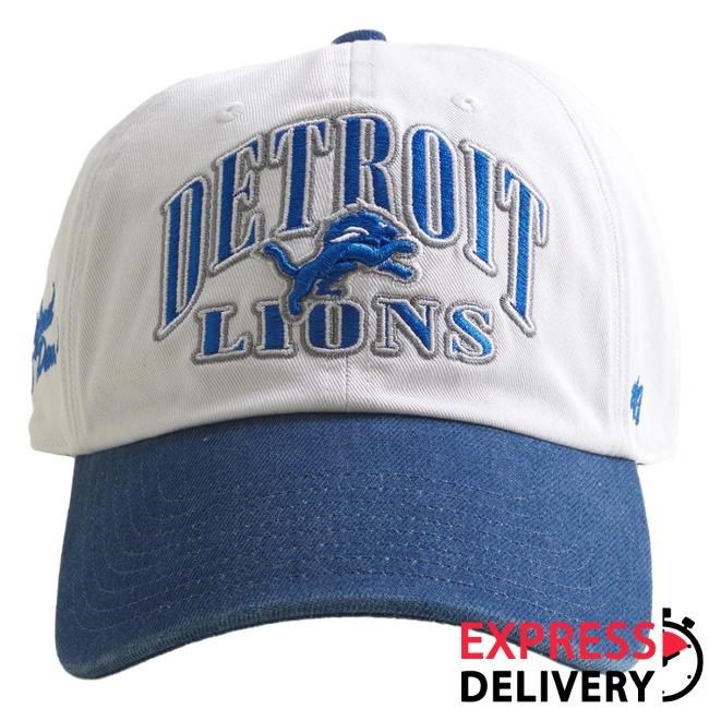 Official Abercrombie And Fitch Apparel Clothing Merch Detroit Lions '47 Clean-Up Hat Abercrombiefitch Store Shop
