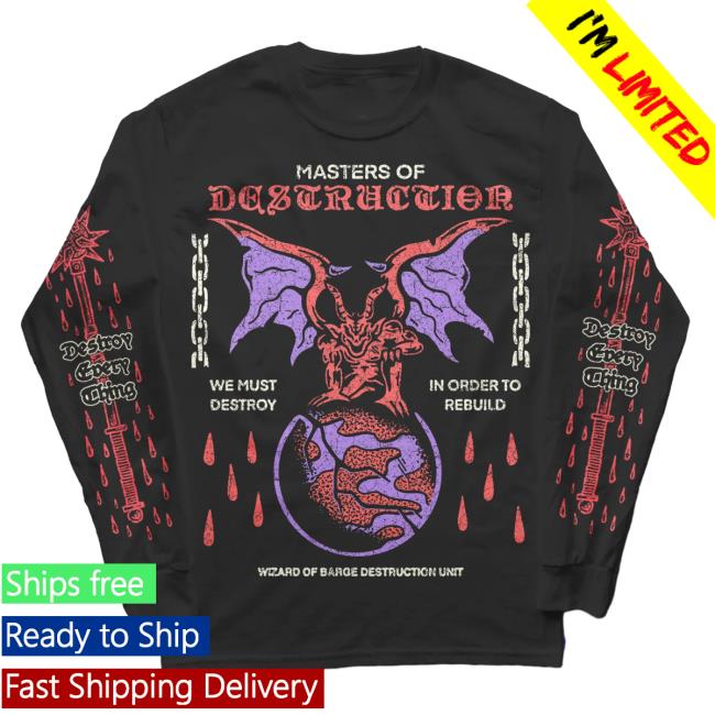 Wizardofbarge Masters Of Destruction Long Sleeve Tees