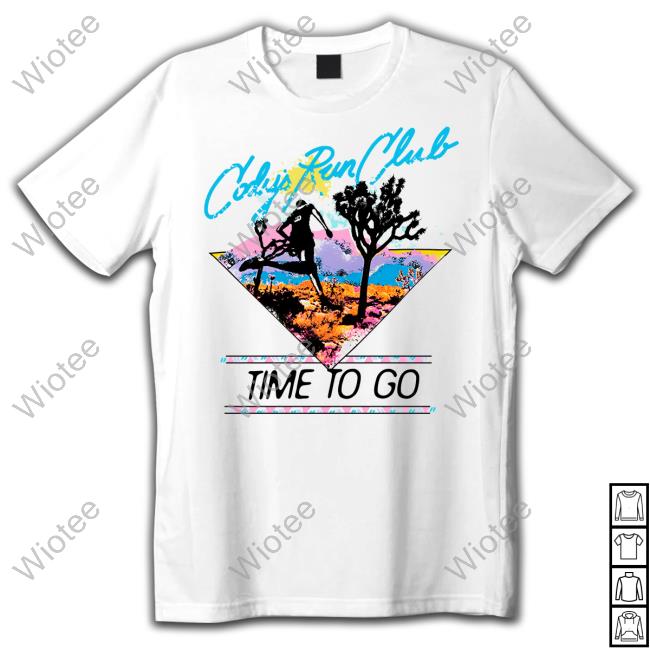 Cody's Run Club Time To Go Tee White