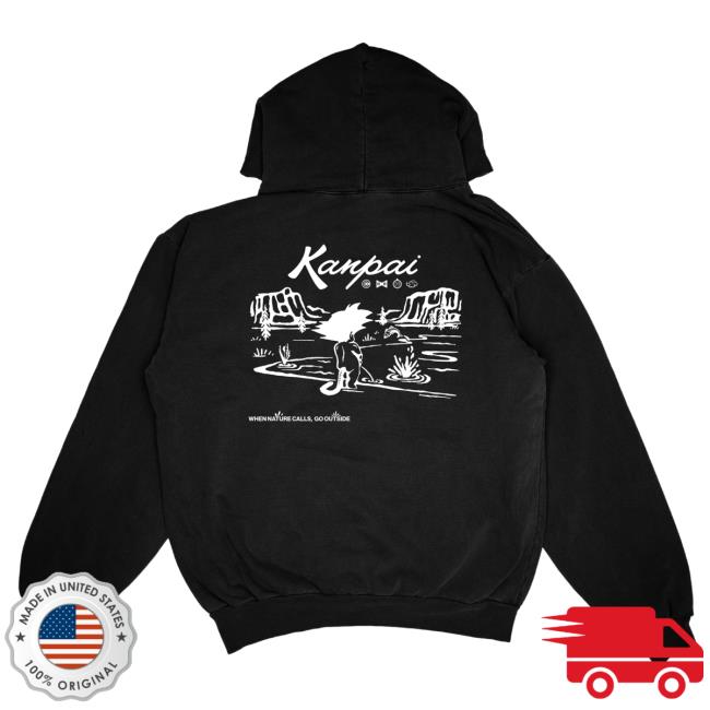 Nature Calls Hoodie (Black) Kanpai Klassics Merch Store Shop Nature Calls New Hoodie (Black)