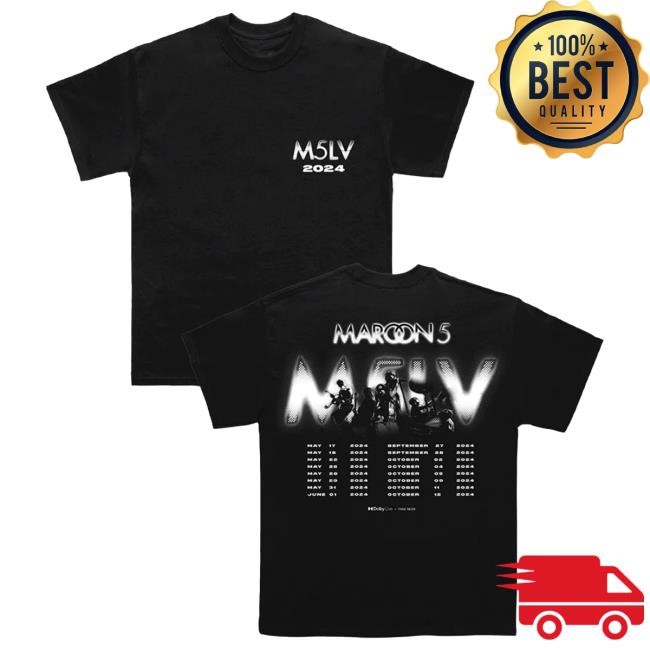 Official Maroon 5 Merch Maroon 5 M5LV 2024 Shirt New Maroon5