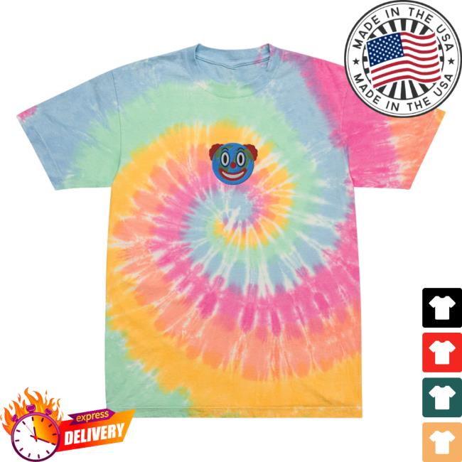 Official Liberty Maniacs Clown World Oversized Tie Dyed Top Shirt Sherbet Rainbow Libertymaniacs
