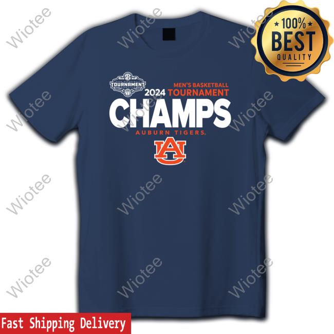 Auburn Tigers Blue 84 2024 Sec Men's Basketball Conference Tournament Champions Locker Room Shirt 2024 - Navy