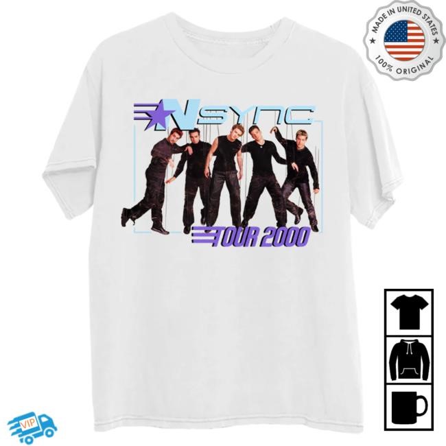 Official Nsync Merch Tour 2000 T Shirt