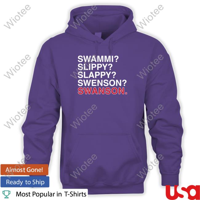 Swammi Slippy Slappy Swenson Swanson TankTop Obvious Shirts Swammi Slippy Slappy Swenson Swanson Tee Shirt