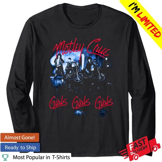 Mötley Crüe - Girls Girls Tracklist Long-Sleeve Motley Crue Official