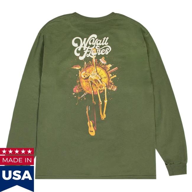 Official Wyatt Flores Merch Shop Wyatt Flores Woodcut Reaper Long Sleeve T-Shirts Official Wyatt Flores Merch Shop Wyatt Flores Woodcut Reaper Long Sleeve Top Shirt