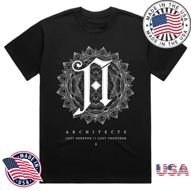 Architects Merch Store | Lost Forever // Lost Together Black Tshirt