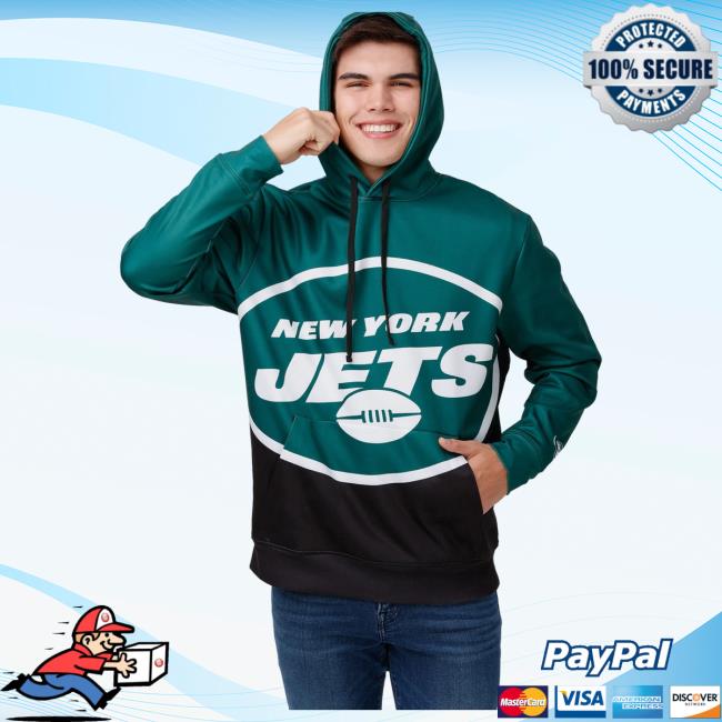 Official Foco Merch Store Shop Foco New York Jets Bold Logo Crewneck Foco Apparel Clothing