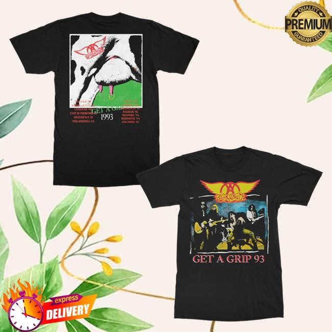 Aerosmith Official Store Get A Grip 93 Tee Shirt Aerosmith