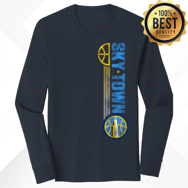 Official Chicago Sky Merch Store Skytown Side Long Sleeve Tee Shirt Chicago Sky Apparel Shop ChicagoSky