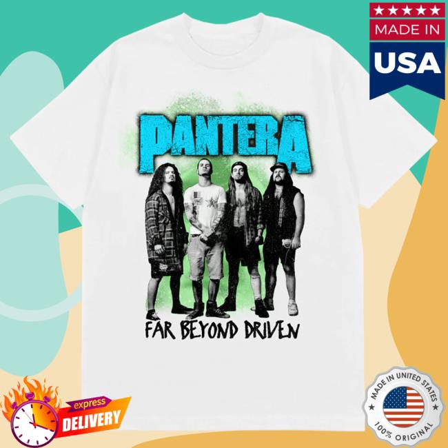 Official Pantera Merch Store Pantera Far Beyond Driven White Shirt