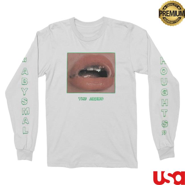 Official Kings Road Merch Store The Drums Mouth Long Sleeve Top Shirt (White)