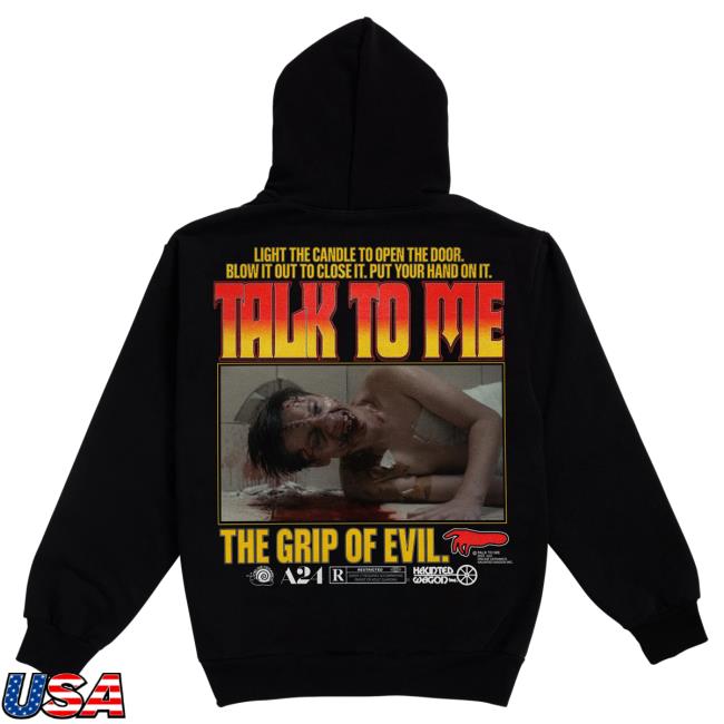 Official A24 Merch Store Online Ceramics X Talk To Me Grip Of Evil Sweaters A24 Shop Official A24 Merch Store Online Ceramics X Talk To Me Grip Of Evil Popover Sweatshirt A24 Shop