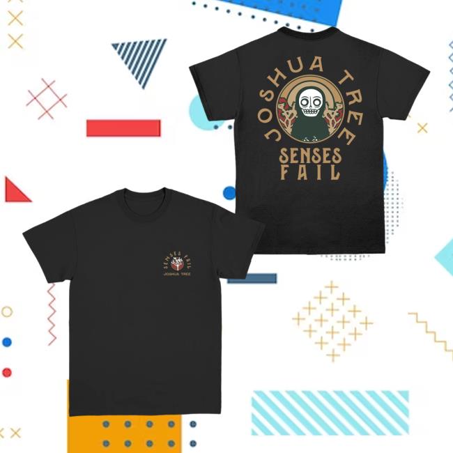 Senses Fail Merch Joshua Tree Black Shirt