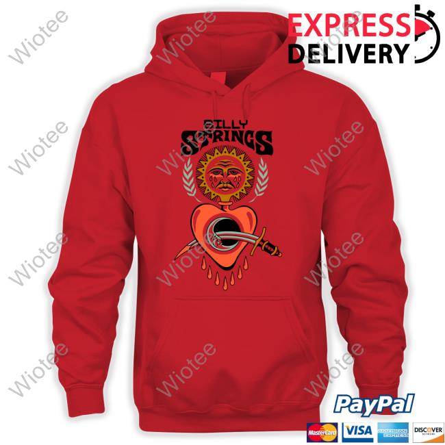 Billy Strings Merch #9 Sun Heart Crewneck Sweatshirt Billy Strings Merch #9 Sun Heart Long Sleeved T Shirt