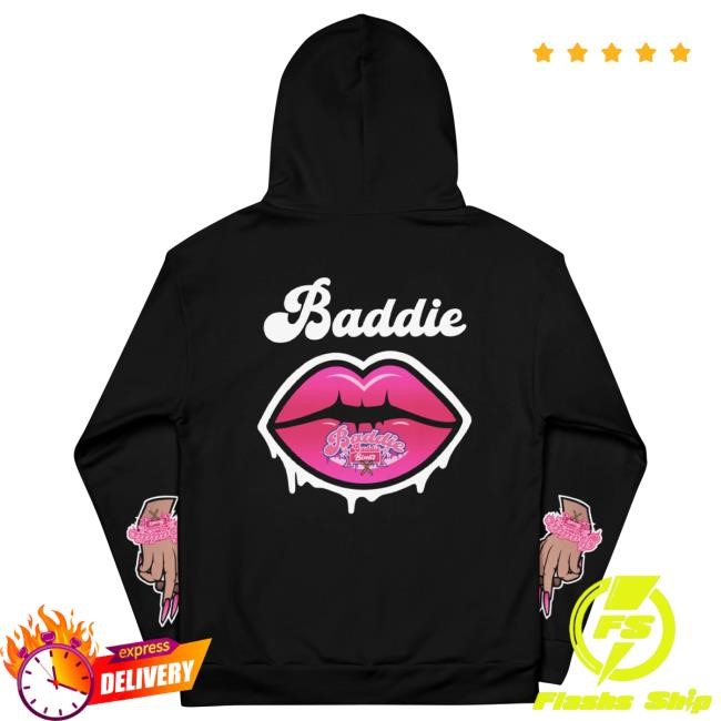 Official Natalie Nunn Apparel Baddie Popover Hoodie - Black NatalieNunn
