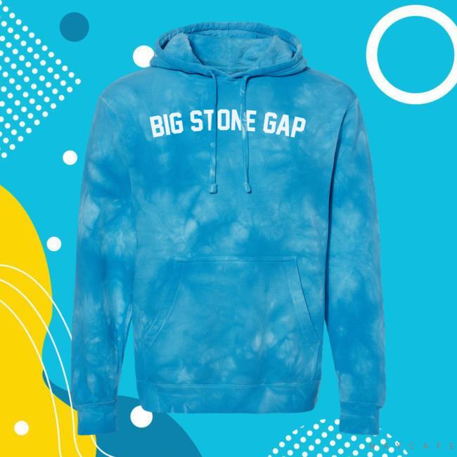 Official Hometown Apparel Clothing Merch Big Stone Gap Virginia Classic Curve Tie-Dye Crew Tie Dye Aqua Blue