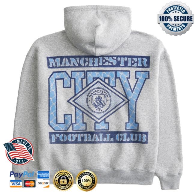 Manchester City F.C. Graphic Popover Hoodie Graphic Design | Manchester City F.C. Official | Soccer Fan Gear Manchester City F.C. Graphic Hoody Band Logo | Manchester City F.C. Official | Soccer Fan Gear