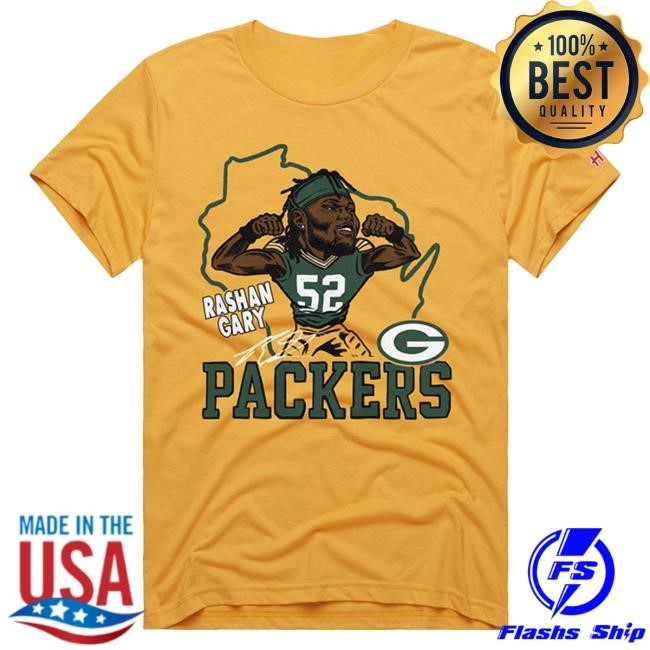Official Green Bay Packers Homage #52 Gary Big Flex Shirts GreenBay Official Green Bay Merch Packers Homage #52 Gary Big Flex Top Shirt GreenBay