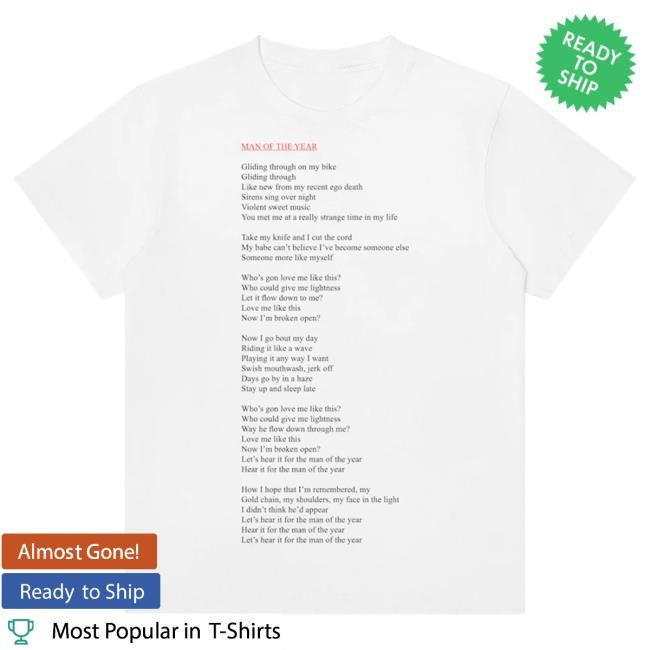 Official Lorde Moty Lyric Hot Shirt